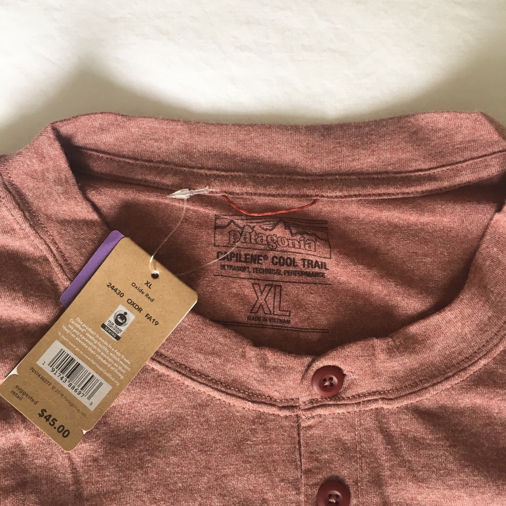 Patagonia capilene cool trail bike henley XL NWT